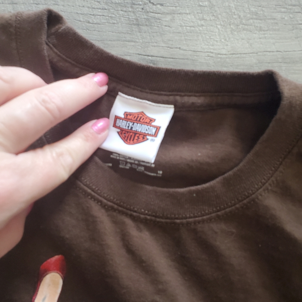 Brown Harley Davidson Shirt - Picture 3 of 5